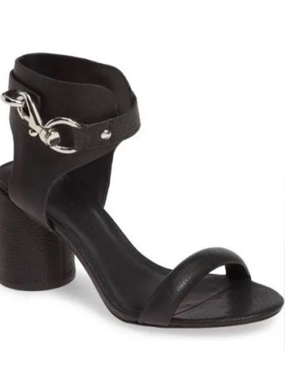 Rebecca Minkoff Black Ankle-Strap Block Heel Sandals - Women